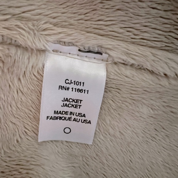 AMADI Camilla Gray Faux Suede Sherpa Duster Jacket - XS - Picture 10 of 11